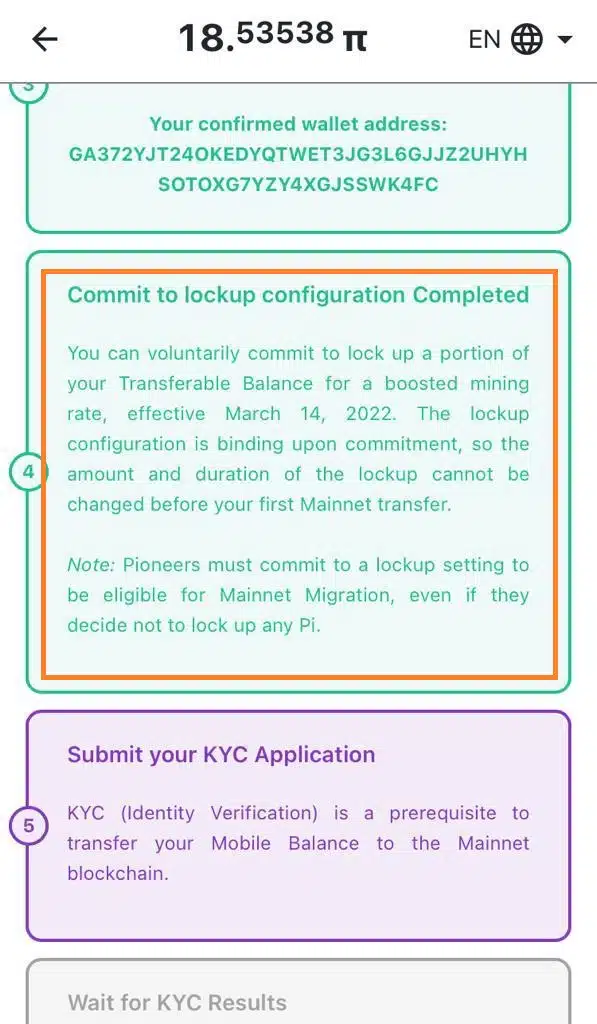 Commit-to-lockup